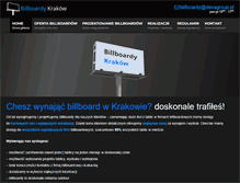 Tablet Screenshot of billboardy-krakow.pl